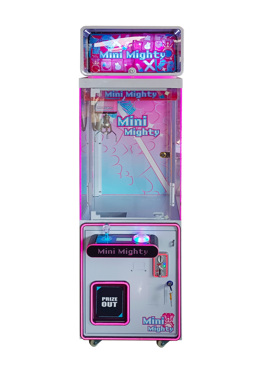 Mini Mighty claw machine front view